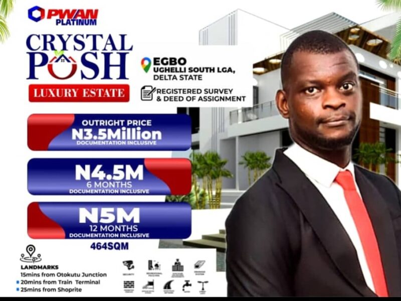 Crystal Posh Luxury Estate at EGBO. #0118